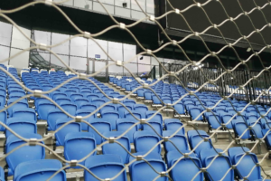 News Article: Large Stadium Stainless Steel Cable Mesh Barrier Real Site Gallery