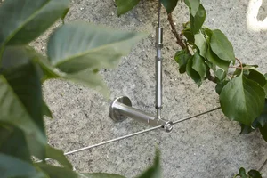 Stainless steel standoff bracket for green wall rope mesh wall mounting