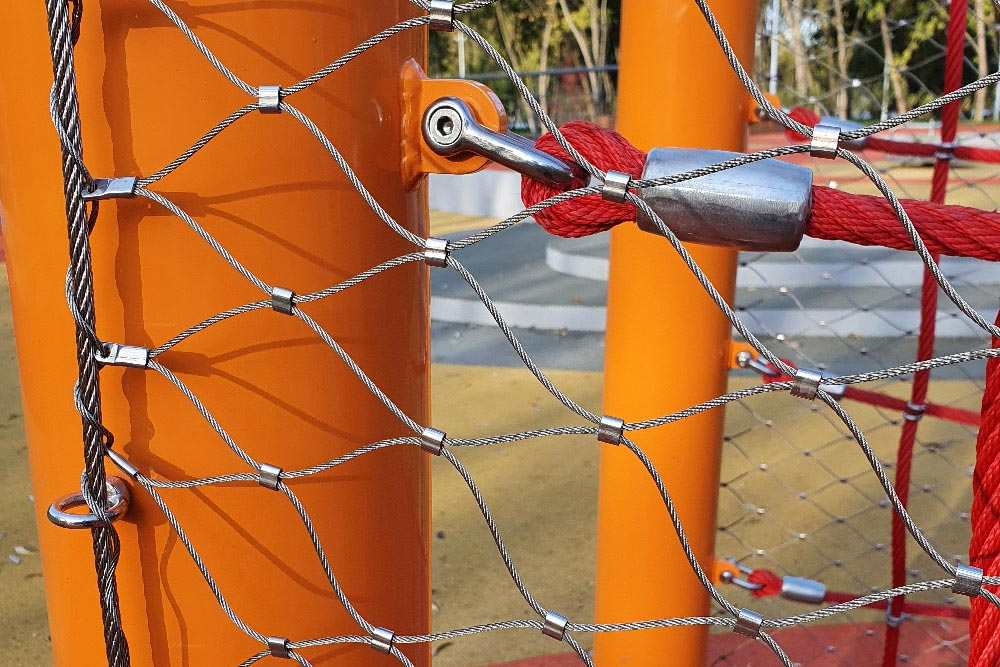 Large ferrule connector tight installation close-up