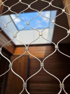 News Article: Overhead Tensile Stainless Rope Mesh Atrium Skylight Protection Project Gallery