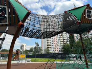 News Article: Suspended Stainless Rope Tunnel & Castle Playground Integrated Project