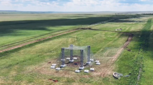 Galvanized rope mesh for anti-drone protection Russia